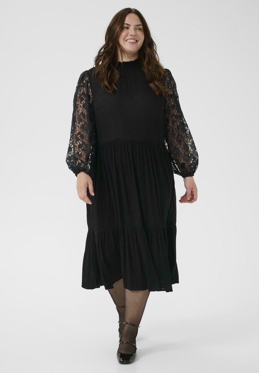 

Платье Kaffe Curve KCSTINA AMI LACE DRESS, Black Deep/Mottled Black