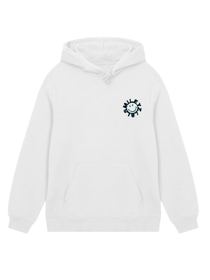 

F4NT4STIC Худи с изображением смайлика и прогнозом будущего в кремовом цвете