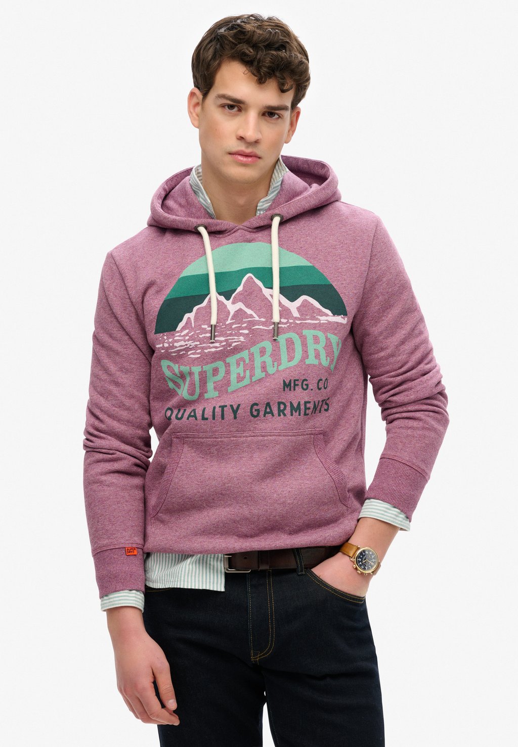 

Толстовка CORE LOGO GREAT OUTDOORS - Hoodie Superdry, фиолетовый