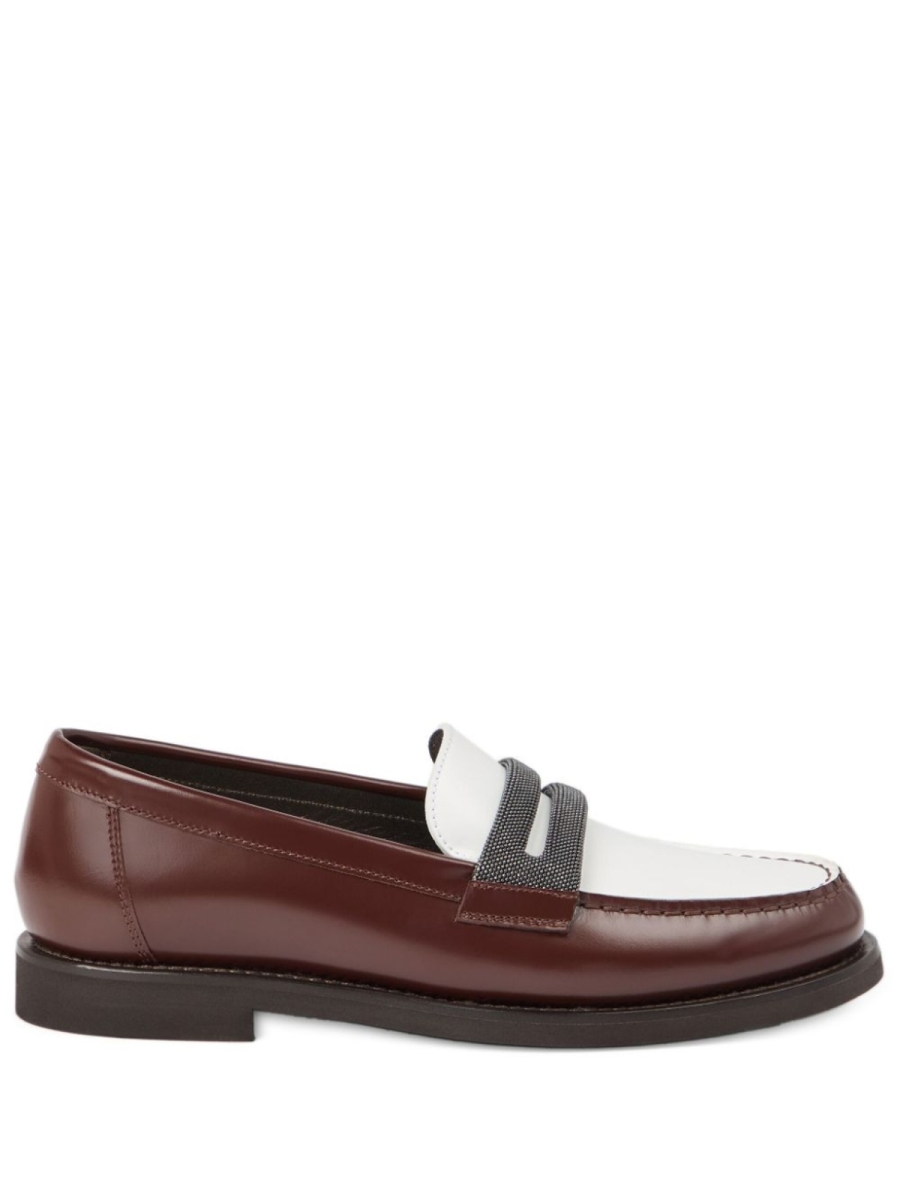 Brunello Cucinelli кожаные лоферы, коричневый