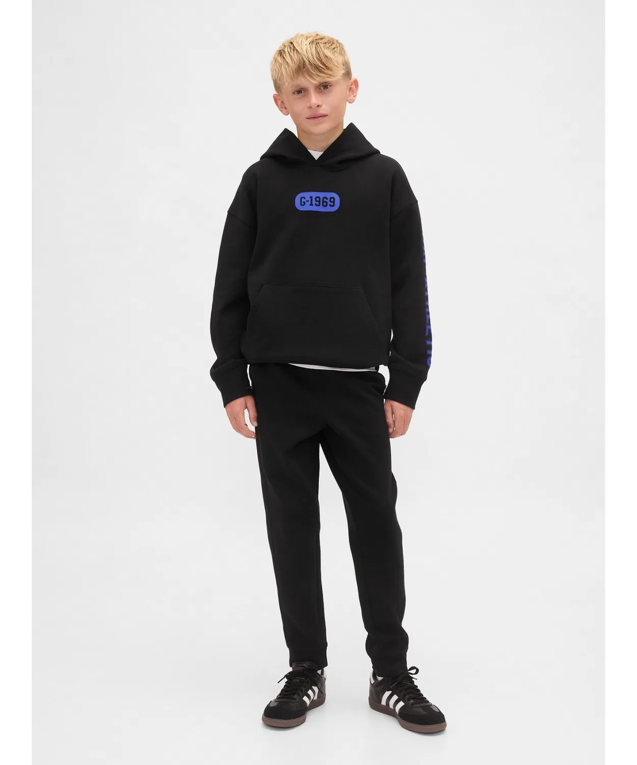Джоггеры GapFit Tech Quick Dry для детей, чёрные — фото 4