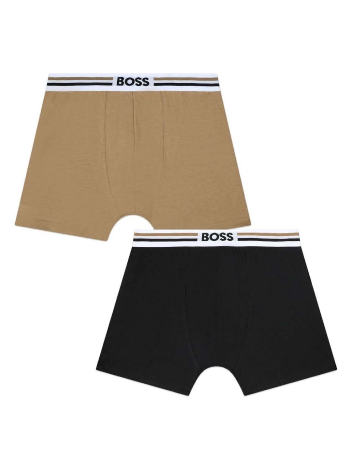 

BOSS Kidswear комплект из двух боксеров с логотипом, серый