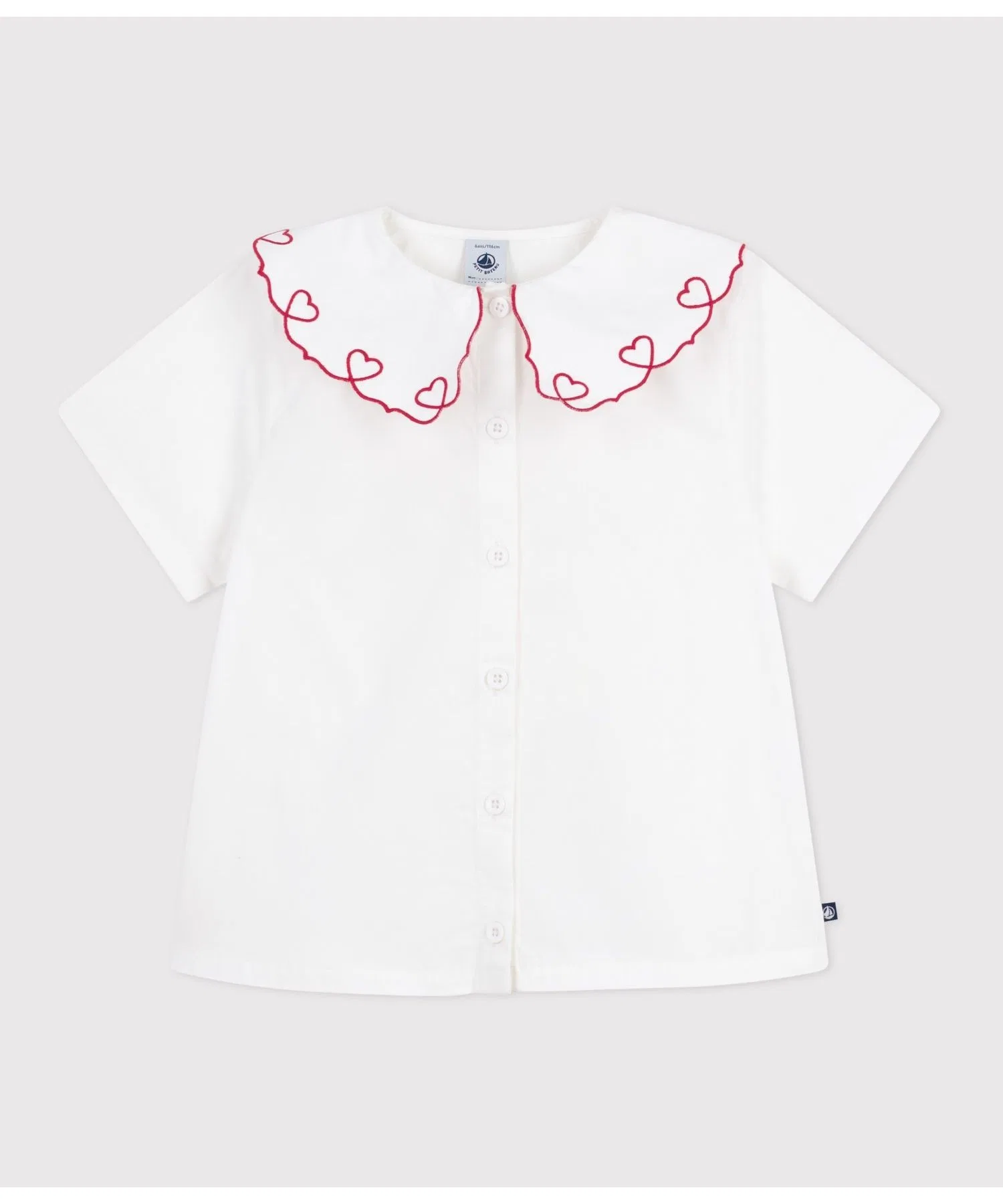 Детская блузка PETIT BATEAU с воротником-кармен
