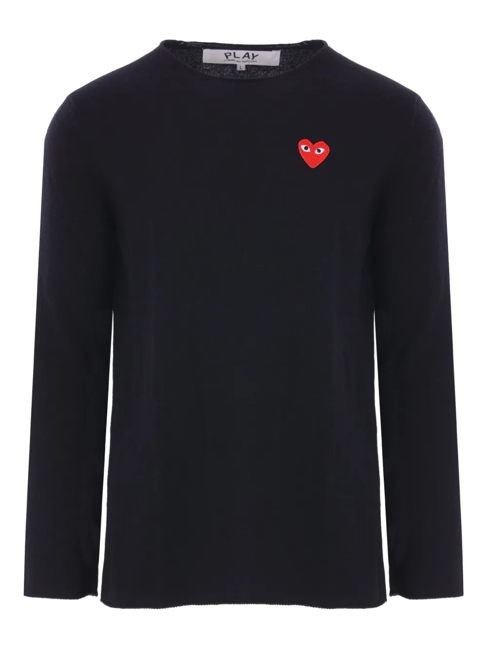 

Шерстяной свитер с логотипом Comme Des Garçons Play, черный