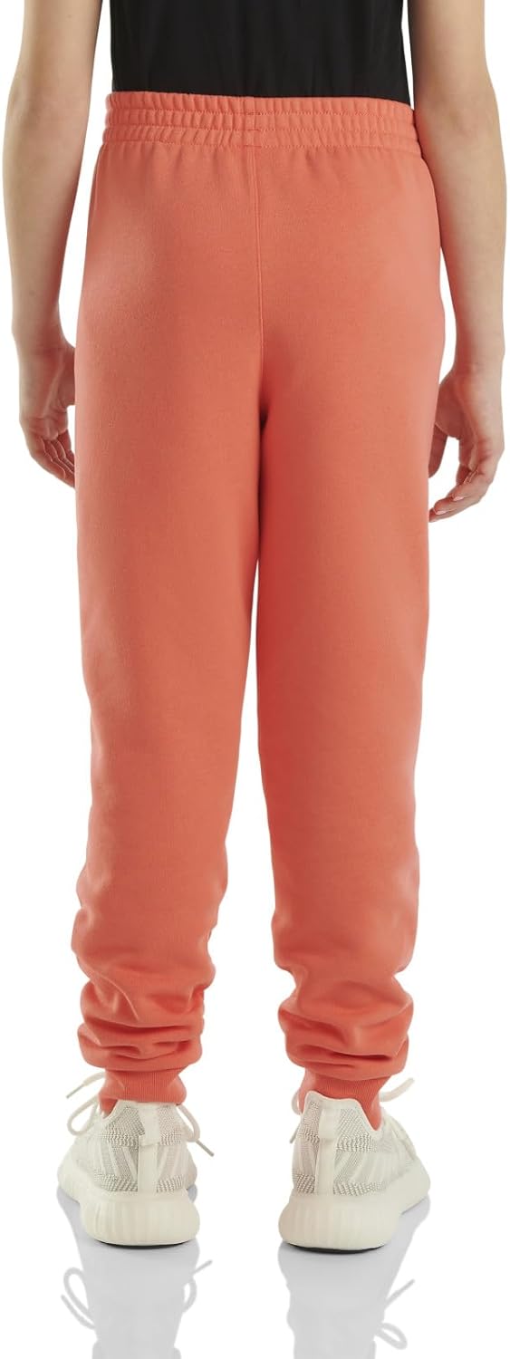 Детские флисовые спортивные брюки с логотипом Carhartt CK9450 для девочек, Dubarry Pink — фото 2