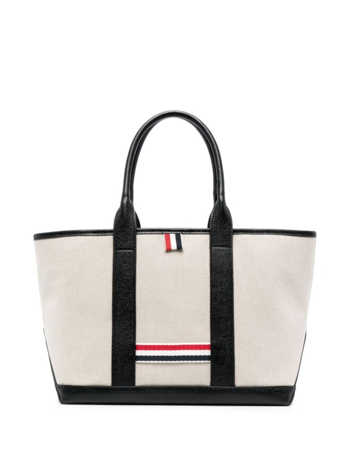 

Thom Browne сумка-тоут с полосками RWB, нейтральный цвет