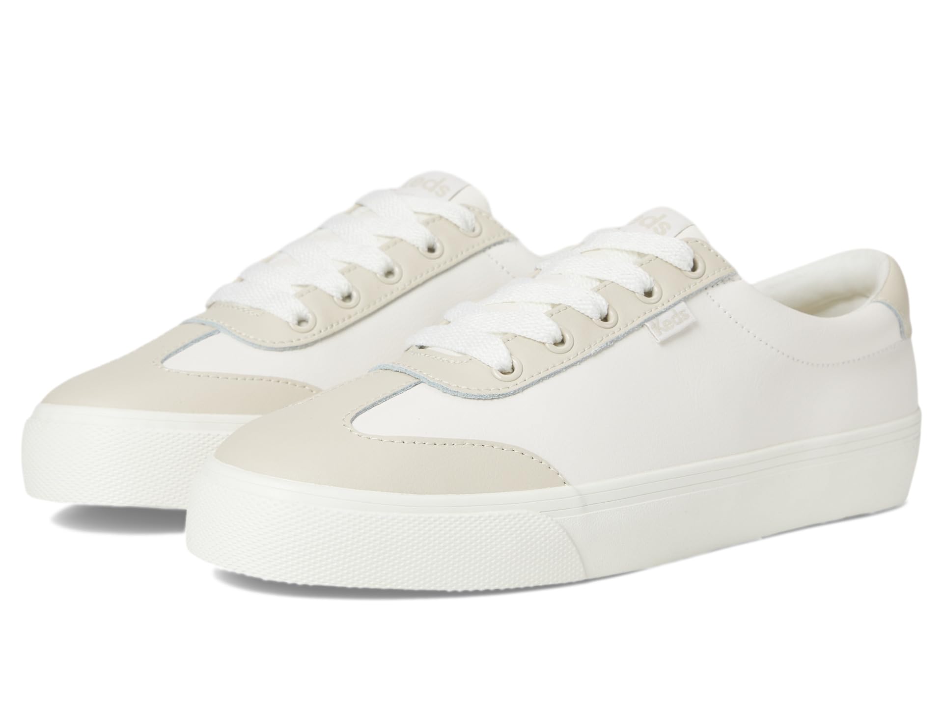 Кроссовки Keds Jump Kick T-Toe, цвет Snow White / Oatmeal Leather