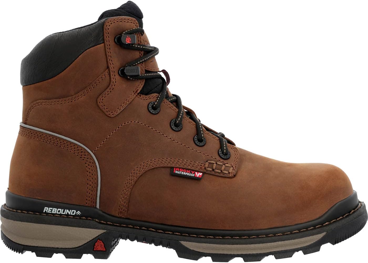 

Водонепроницаемые ботинки ROCKY с композитным носком и отверстием для натягивания, коричневый
