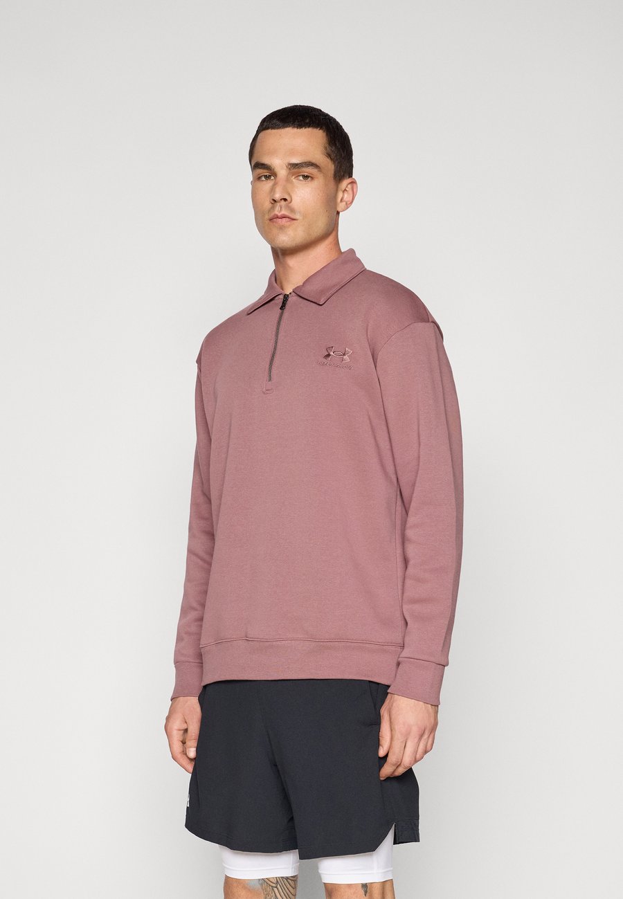 

Толстовка Under Armour ICON COLLAR 1/4 ZIP, Maroon Mist/Light Brown