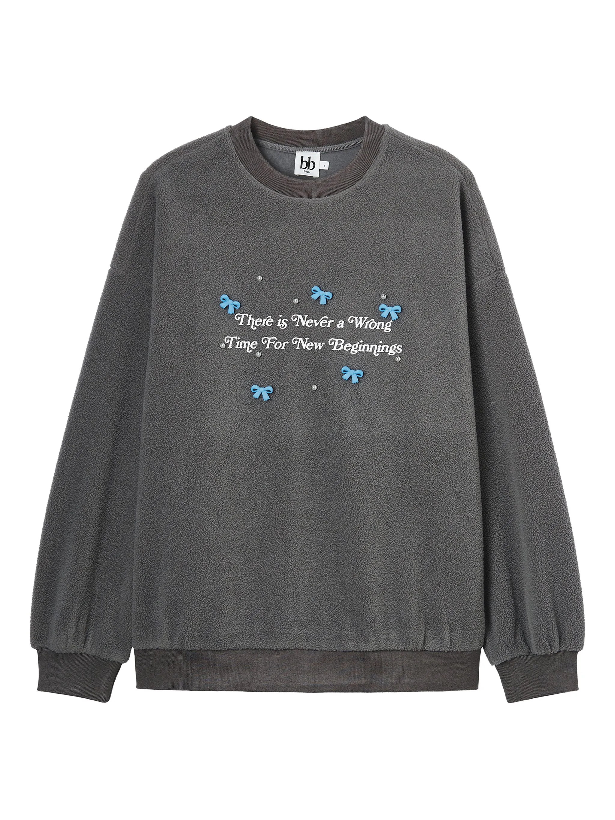 

Свитер с аппликацией B+Ab, серый