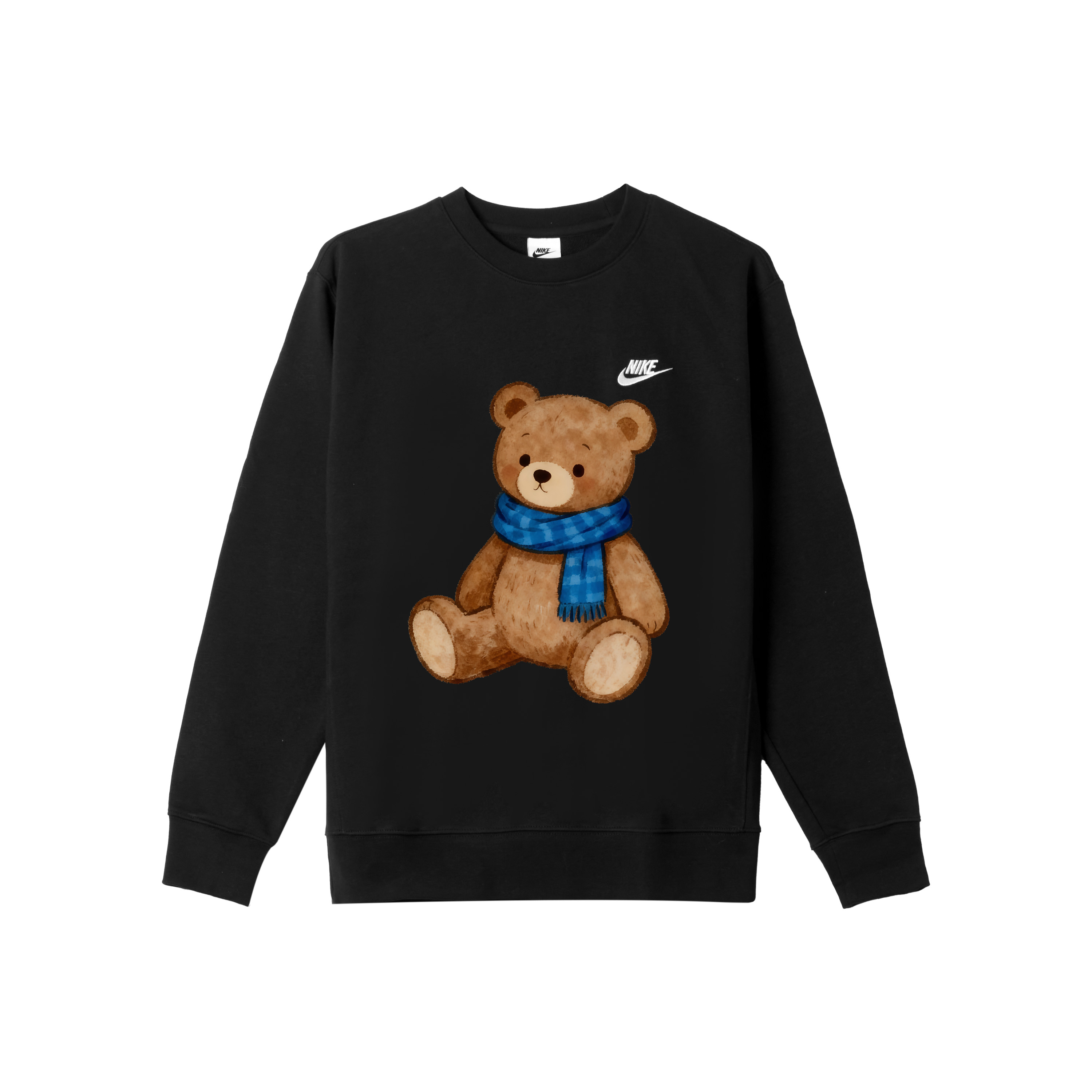 

Nike Мужская толстовка с круглым вырезом, черная, средней толщины, стандартного размера