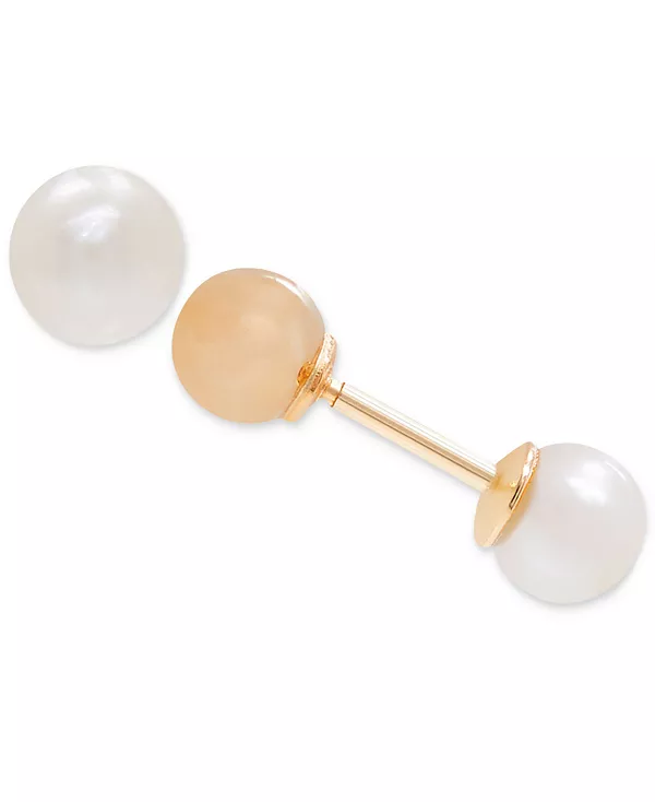 

Детские двусторонние серьги с кубическим цирконием из 14-каратного золота Macy'S, june