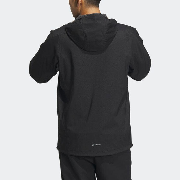 Куртка adidas Denim Look Regular Fit Stretch Woven Hooded Track Top IA9390 — фото 3