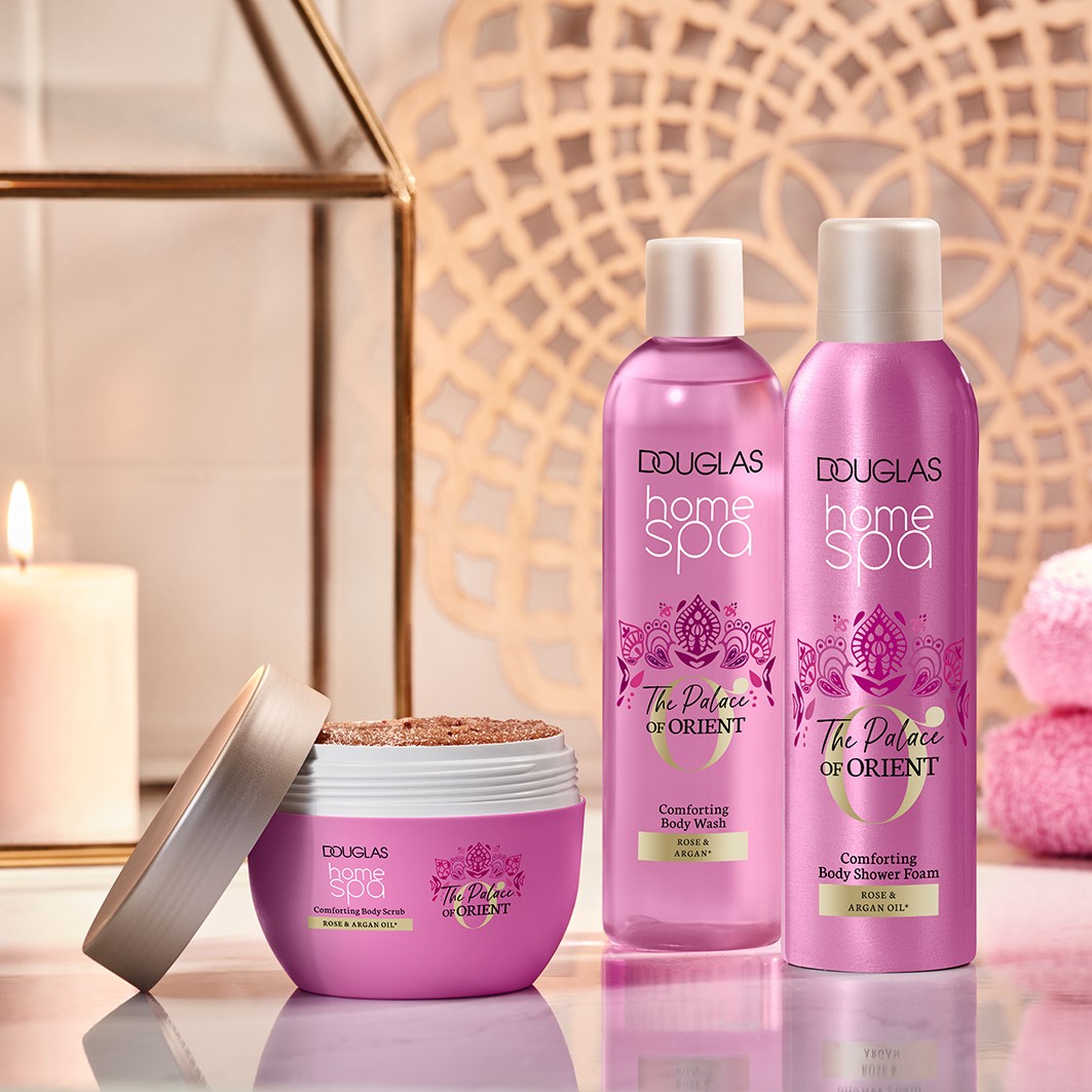 Скраб для тела home spa the palace of orient body scrub Douglas Collection, вес 200 гр. — фото 2