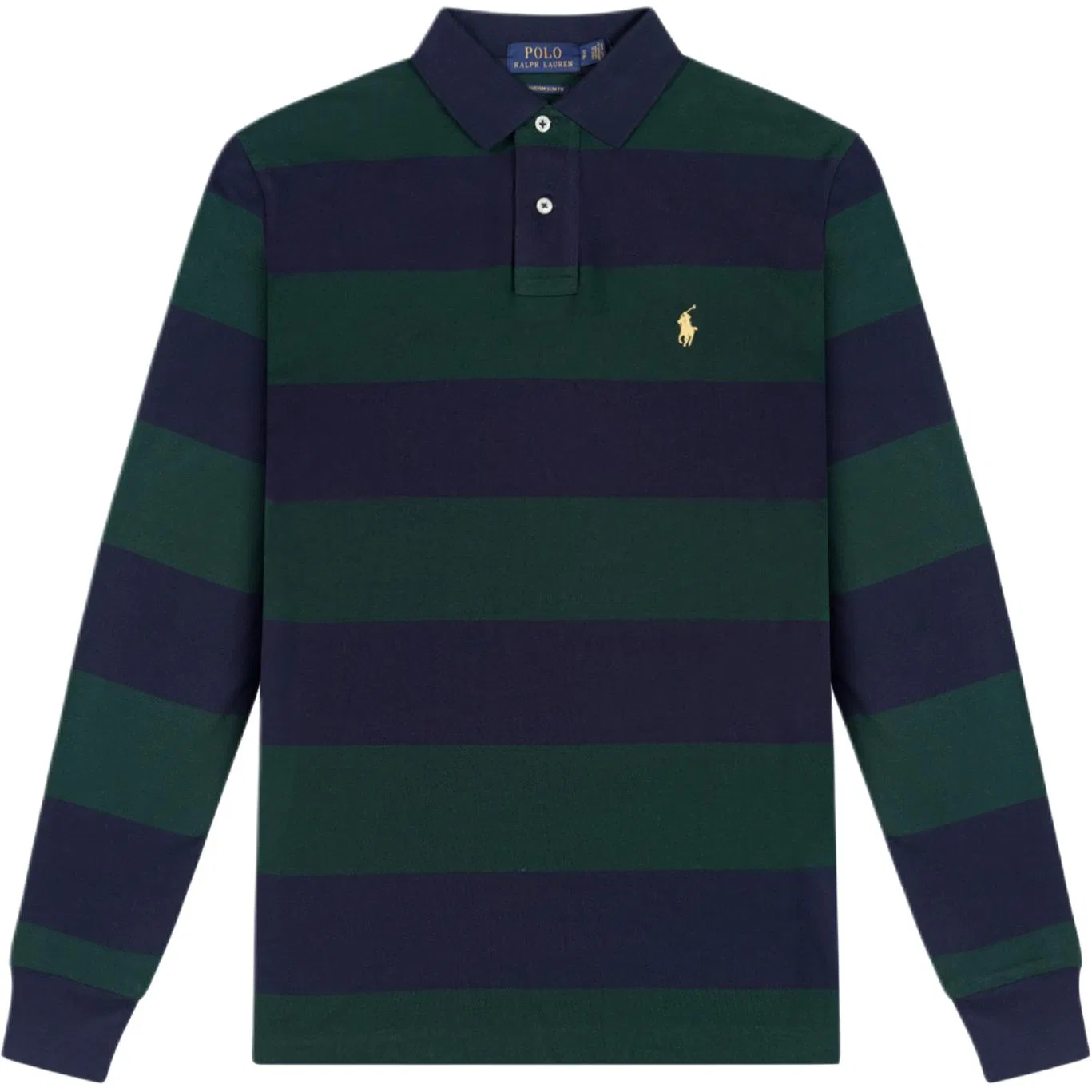 Поло SS26 Custom Slim Fit мужское Polo Ralph Lauren, Marine Blue