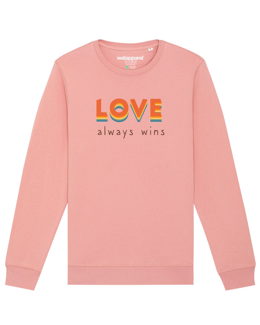 

Свитер Watapparel Sweatshirt Love always wins, розовый
