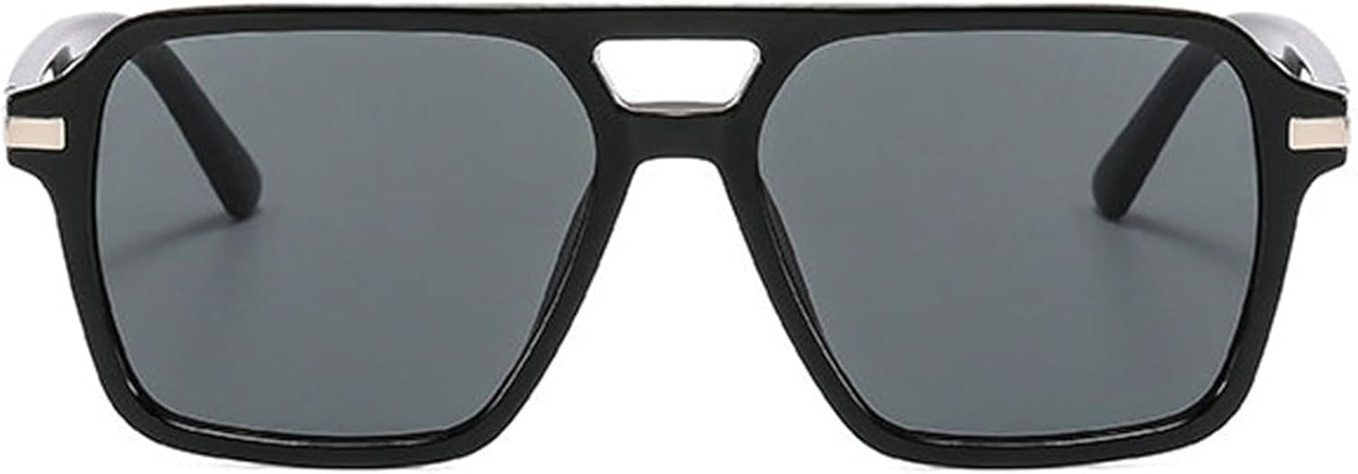 

Винтажные солнцезащитные очки с двойной перемычкой, квадратной формы, мужские, с градиентным зеркальным покрытием, солнцезащитные очки UV400, женские, модные желтые солнцезащитные очки helena, C1