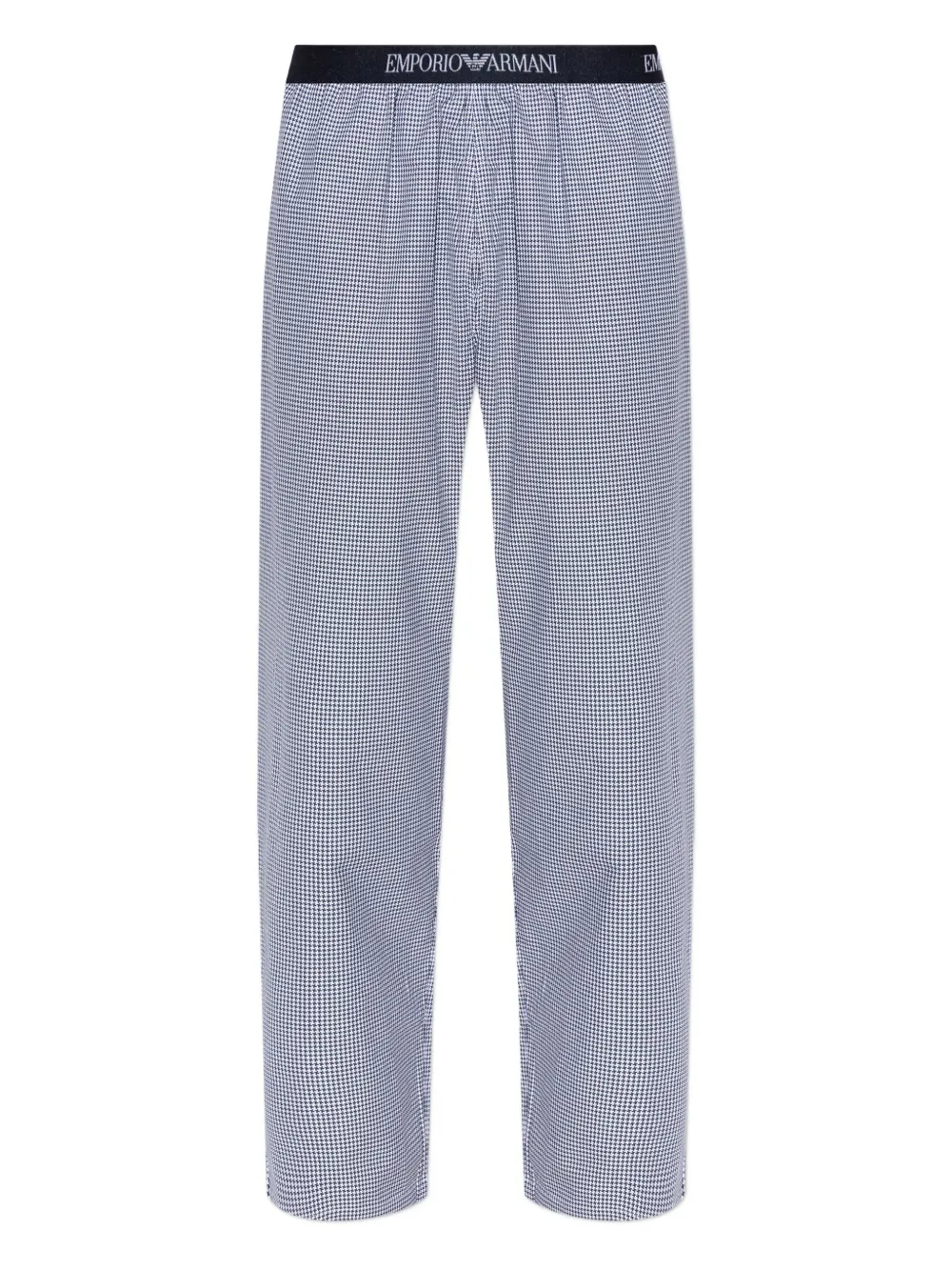 

Брюки в клетку гингем EMPORIO ARMANI, синий