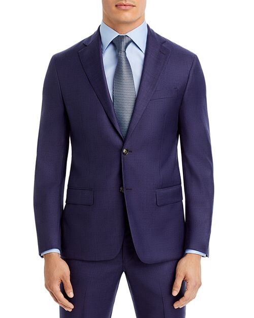 

Фиолетовый пиджак современного кроя из акульей кожи Robert Graham, цвет Purple