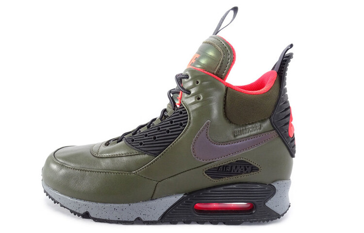 

Nike Air Max 90 Lifestyle Shoes Men High-top Dark Green