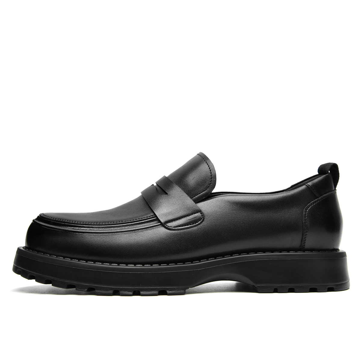 

HLA Лоферы мужские, черные/красно-коричневые