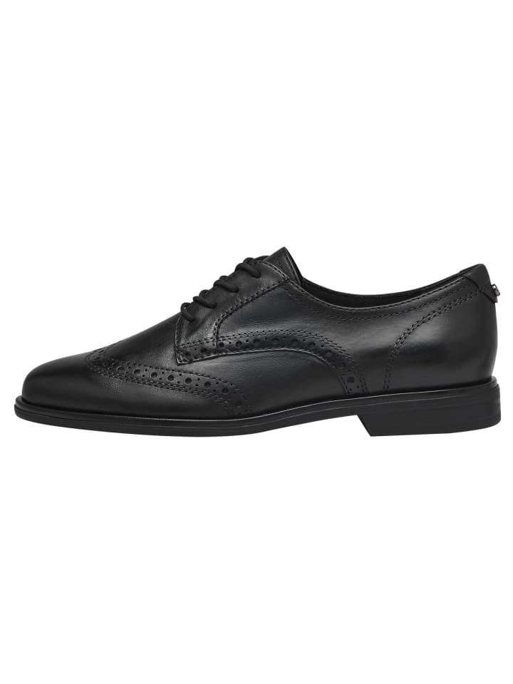 Элегантные туфли на шнуровке Tamaris Halbschuh, цвет BLACK LEATHER — фото 4