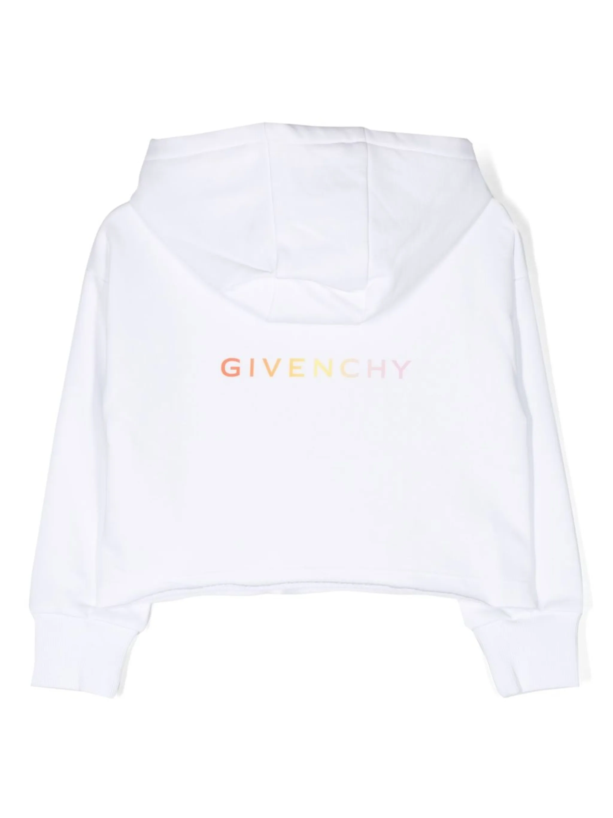 Худи с принтом 4G Peace and Love Givenchy Kids, белый — фото 2