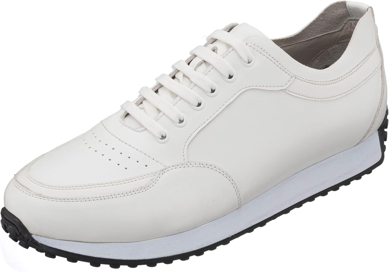 

Мужские модные кроссовки DALGALA большого размера из белой кожи ручной работы, легкие