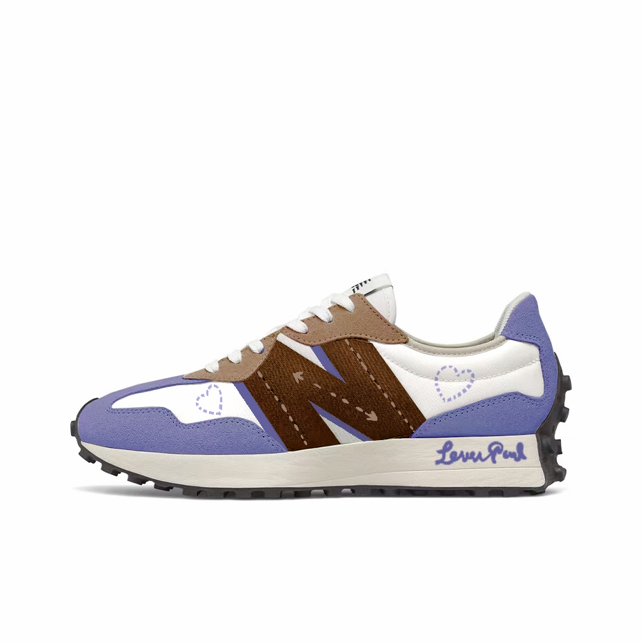 

Кроссовки для бега NB 327 с амортизацией, устойчивостью к истиранию, поддержкой, терморегуляцией, низкие, унисекс New Balance, фиолетовый