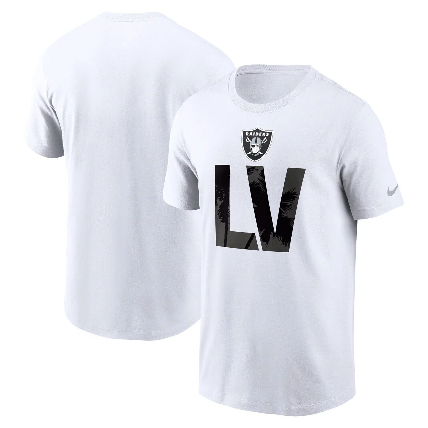 

Мужская белая футболка Las Vegas Raiders Local Essential Nike, Белый, Мужская белая футболка Las Vegas Raiders Local Essential Nike