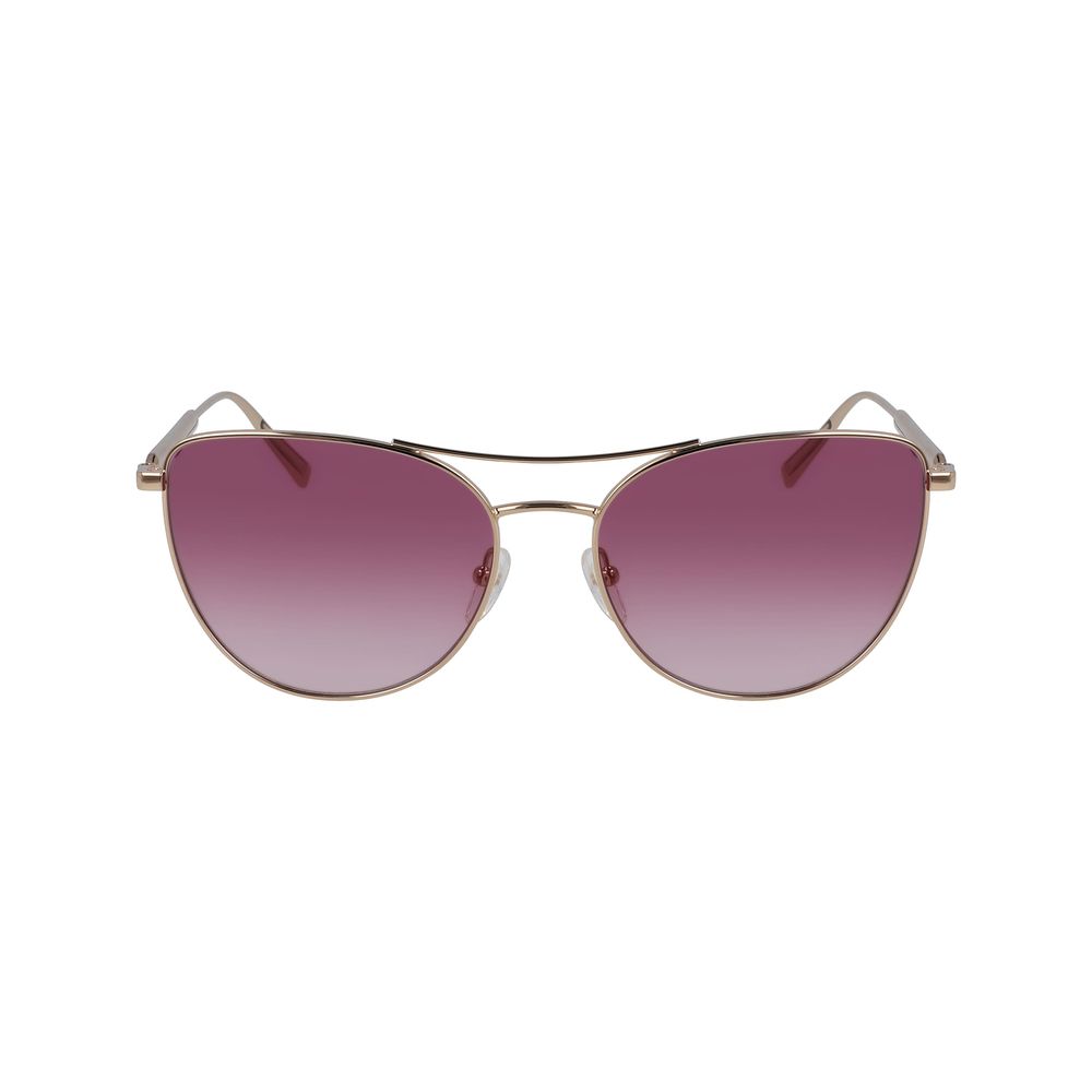 

Солнцезащитные очки из розового золота и металла Longchamp