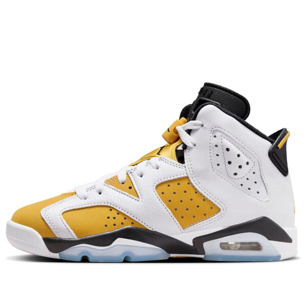 

Кроссовки 6 retro 'yellow ochre' Air Jordan, белый