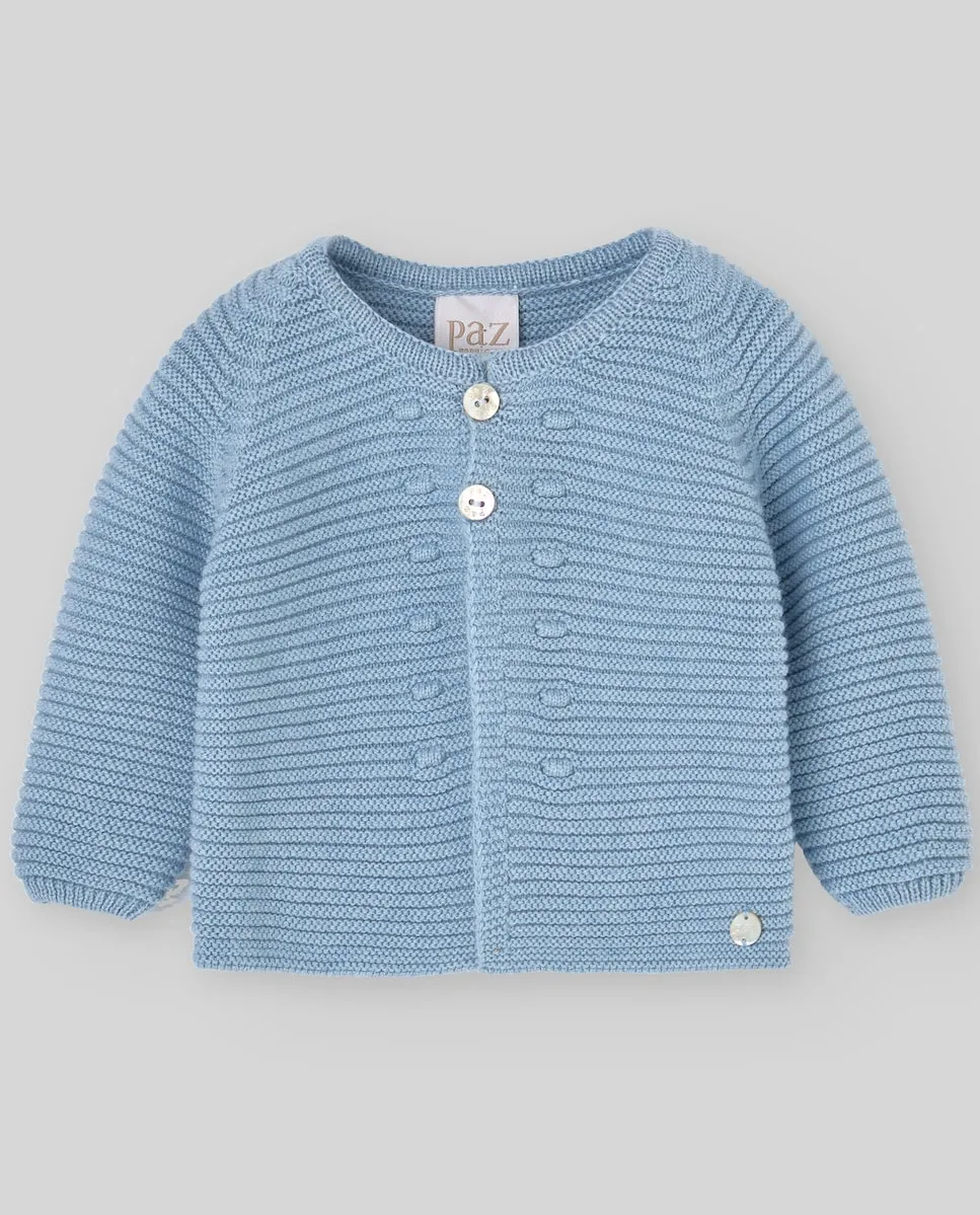 

Детская кашемировая куртка коллекции Esencial Paz Rodríguez, светло-голубой