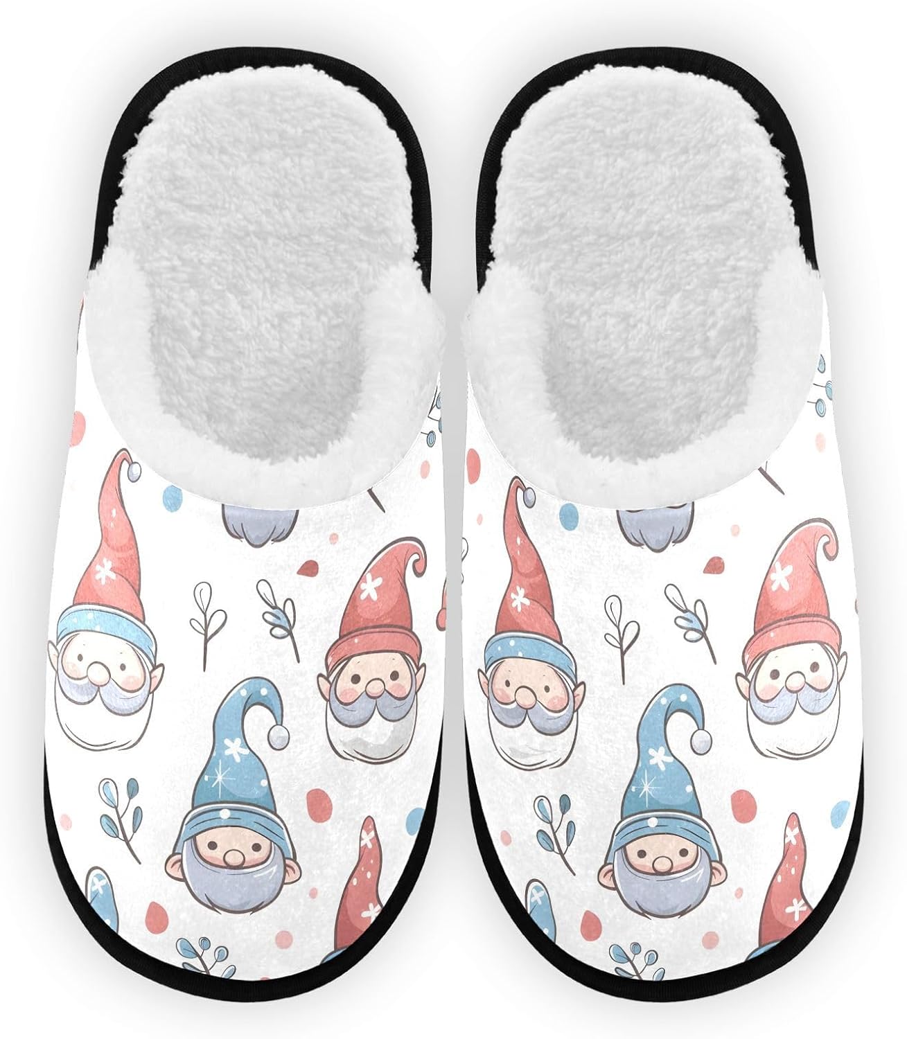 

Мягкие тапочки FENOCHE в форме рождественского эльфа для женщин и мужчин, теплые, удобные, для путешествий и спа, с подошвой, предотвращающей скольжение, Multicolor