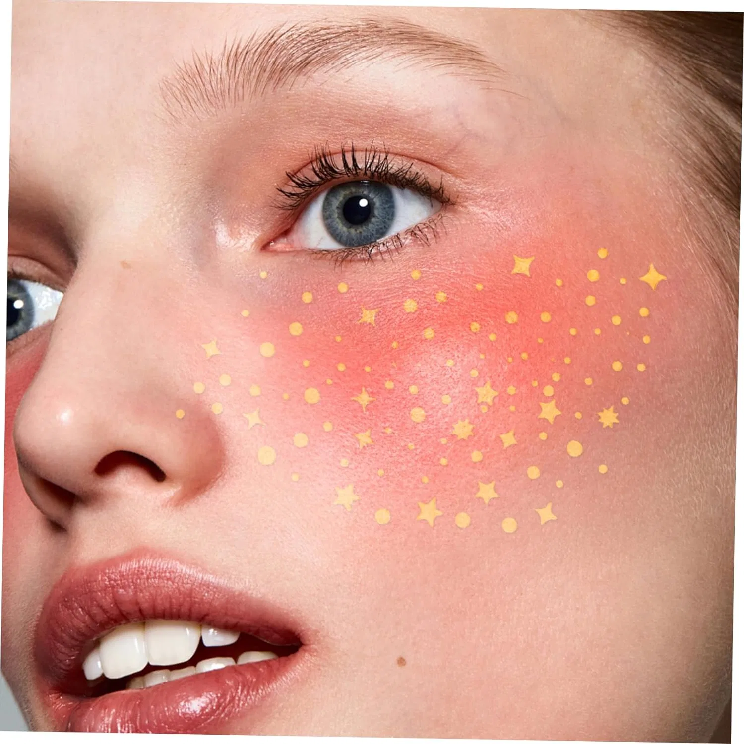 Набор наклеек для макияжа Glitter Face Patch, 20 шт, без бренда — фото 4