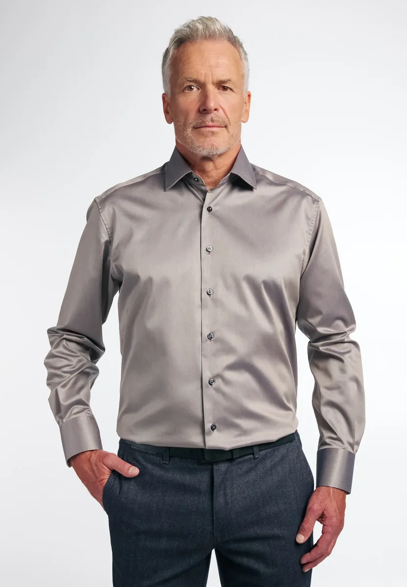 

Рубашка Eterna с длинными рукавами "COMFORT FIT", коричневый