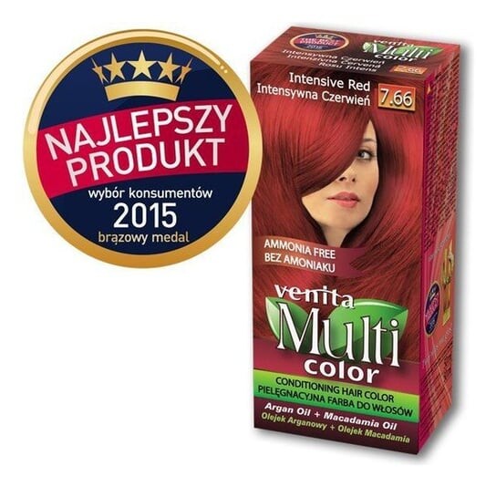 

Краска без аммиака Venita Multi Color 7.66 Красный Интенсивный