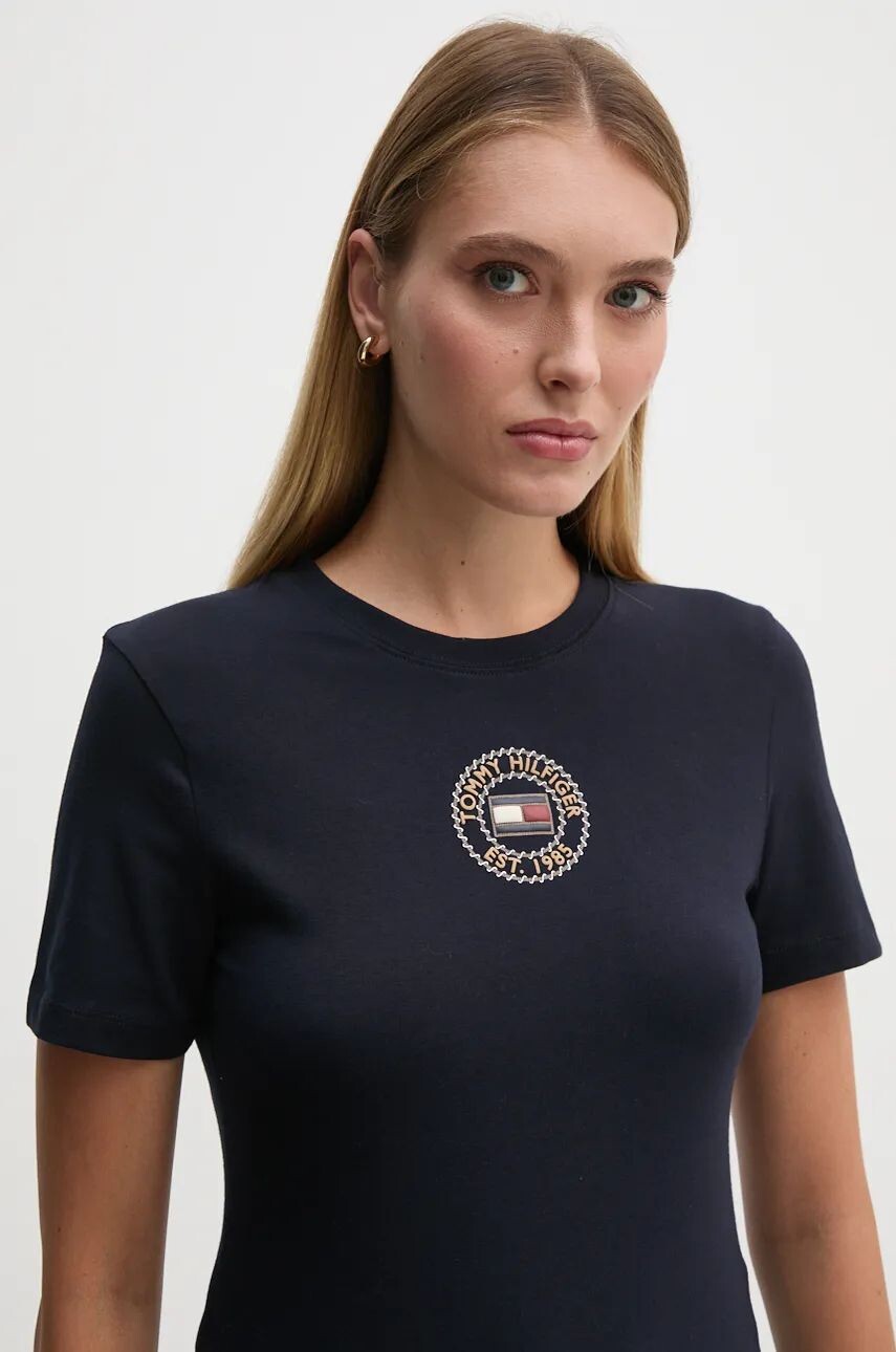 

Футболка Томми Хилфигера Tommy Hilfiger, темно-синий