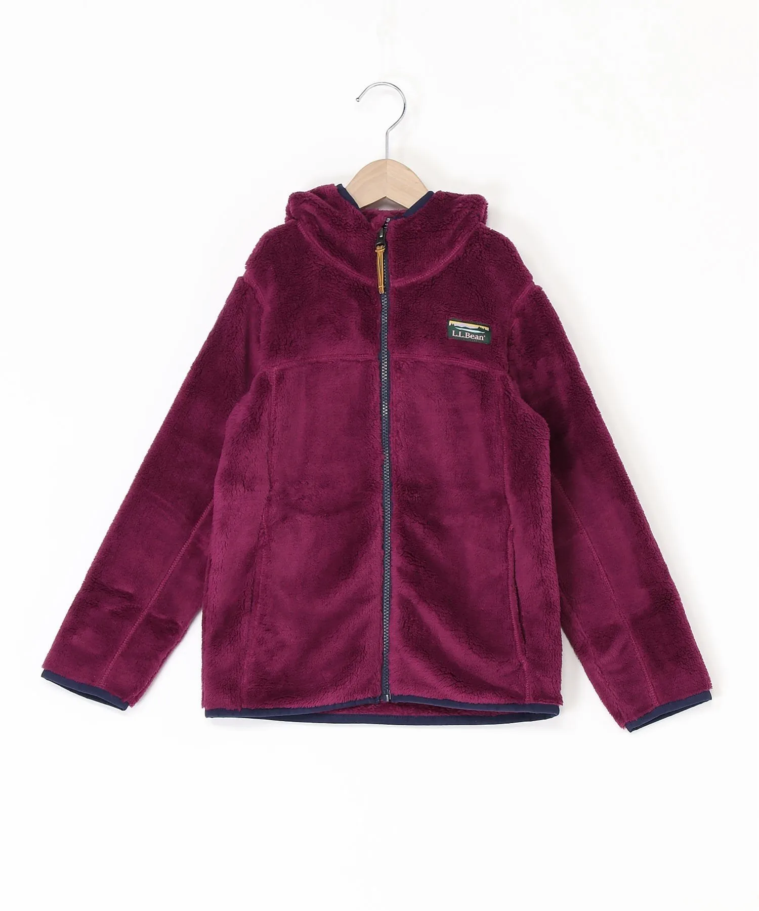 Детская флисовая куртка LL Bean с высоким ворсом L.L.Bean, Rich_Berry — фото 2