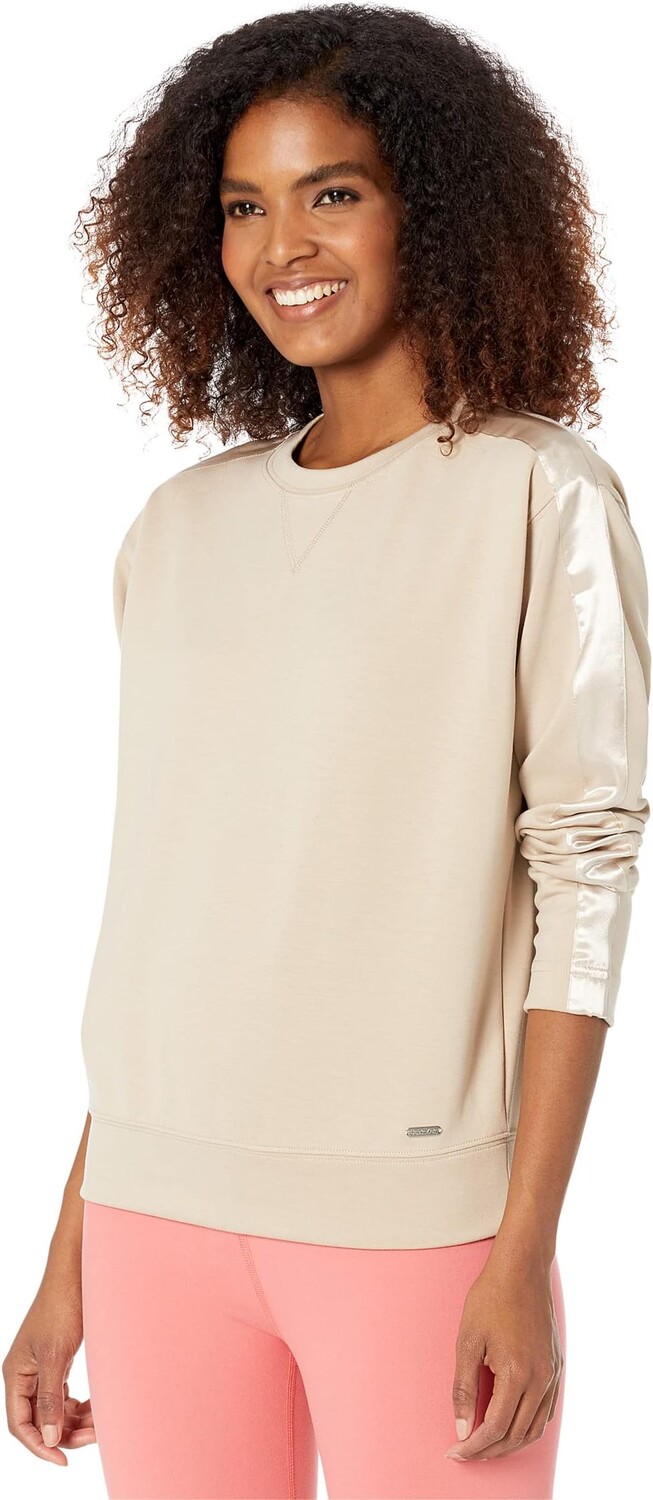 

Толстовка Calvin Klein Crew Neck with Sleeve Ribbon, цвет Latte