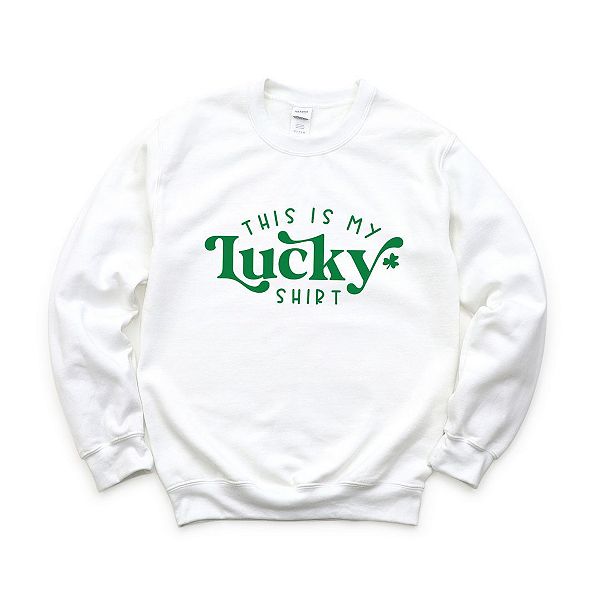 

Свитшот This is my lucky shirt Simply Sage Market, White