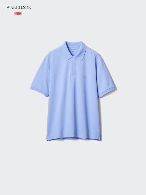

Поло из ткани пике Dry с узором Uniqlo, 63 blue, Синий, Поло из ткани пике Dry с узором Uniqlo, 63 blue