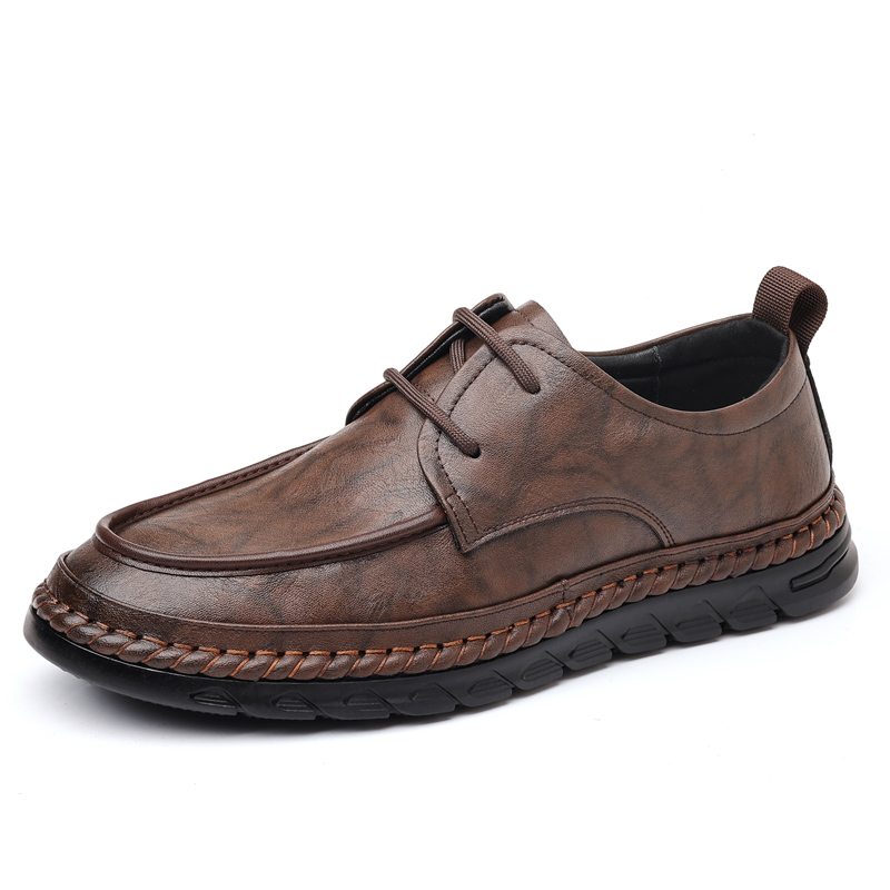 

CKVUSAMG Мужские повседневные туфли мужские низкие топы коричневые, цвет Brown