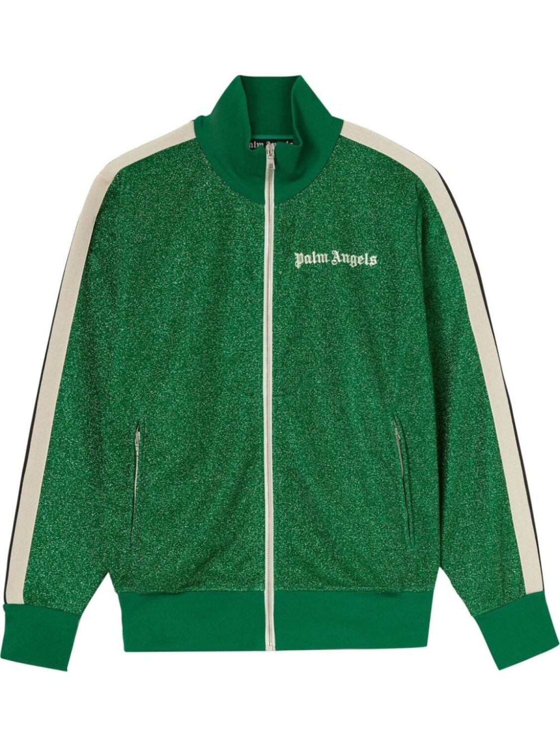 

Palm Angels спортивная куртка с люрексом, зеленый