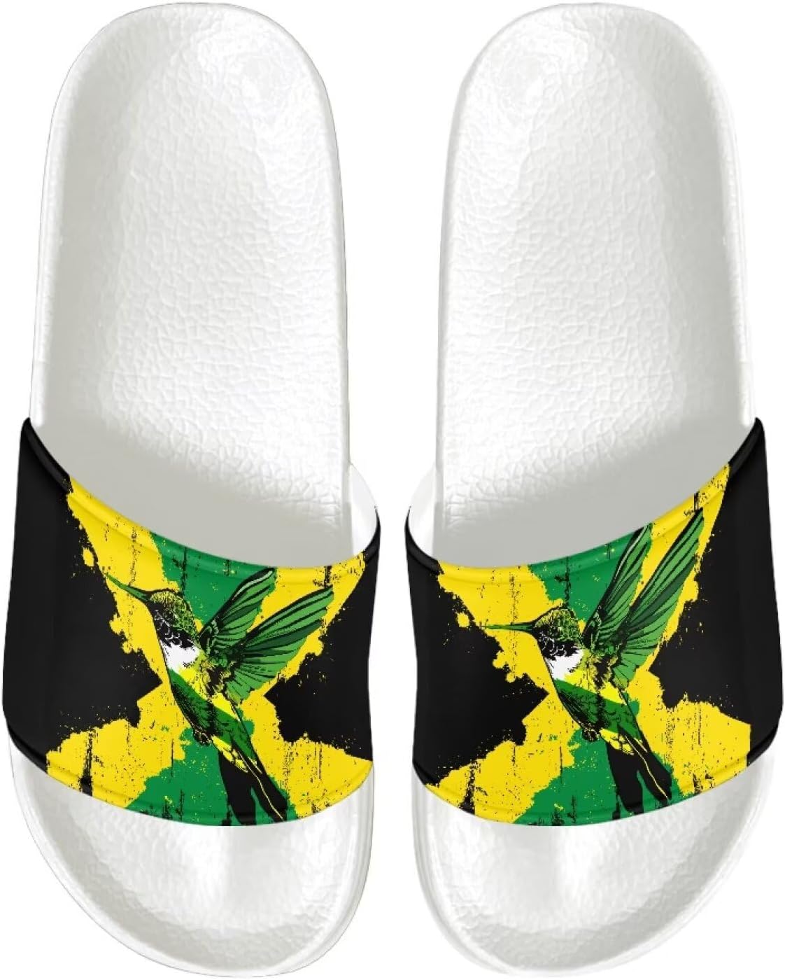 

Мужские модные уличные тапочки Vuriqeby, легкие, быстросохнущие, дышащие, для вечеринок, размеры 5-14, белая подошва