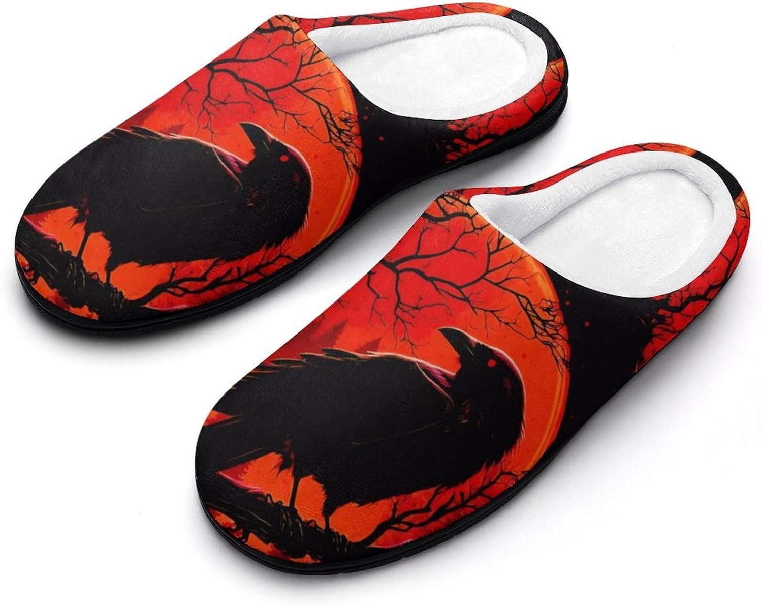 

Домашние повседневные тапочки с эффектом памяти YXHZYHY для мужчин, комфортные пушистые тапочки на хлопковой основе, закрытые тапочки с плоской подошвой, Raven