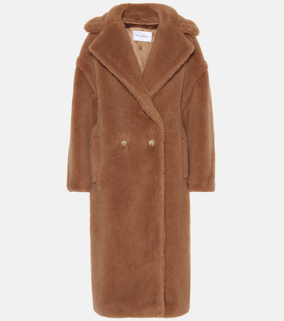 

Пальто Teddy Bear Icon из верблюжьей шерсти MAX MARA, коричневый
