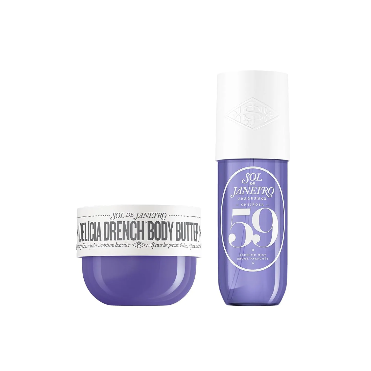 Sol de Janeiro Deeply Moisturizing Delicia Drench Body Butter & Cheirosa 59 Hair and Body Fragrance Mist Duo 8.1 fl oz.