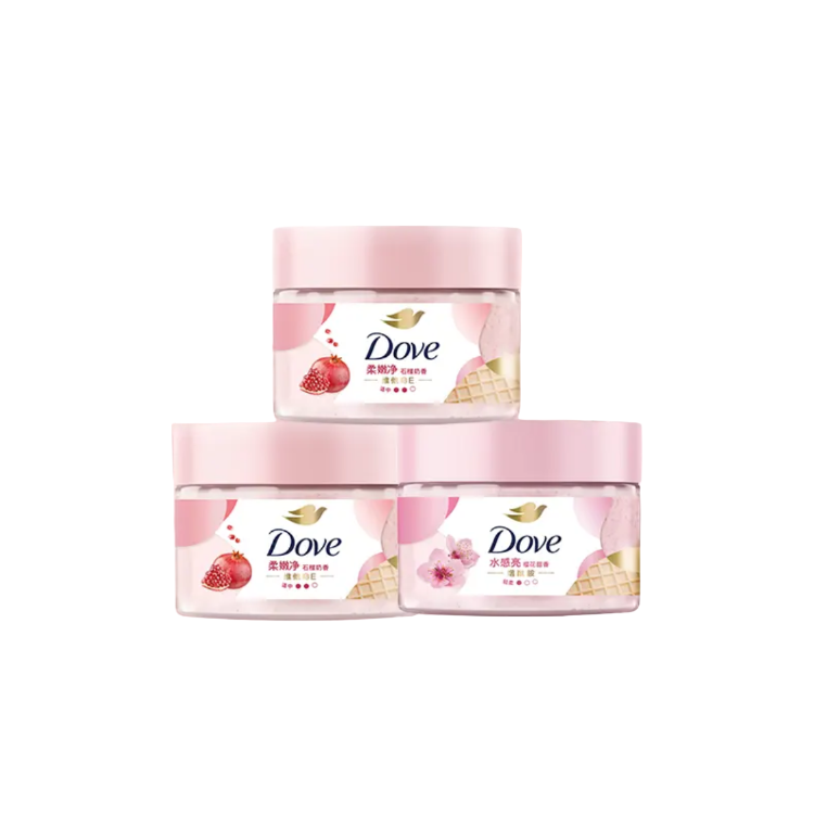

Скрабы для тела увлажняющие фруктовый аромат 280g/280g*2/280g*3 бутылки отшелушивающие увлажняющие очищающие ароматные Dove
