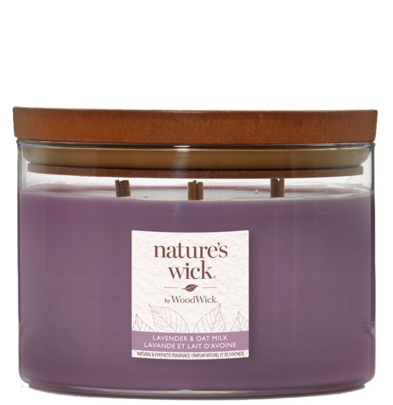 

Ароматическая Свеча Woodwick Natures Wick Lavender & Oatmilk, 1 шт